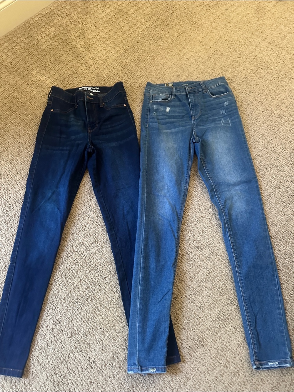 Celebrity Pink and True Craft Women's Skinny Jeans - Dark Blue & Medium Blue